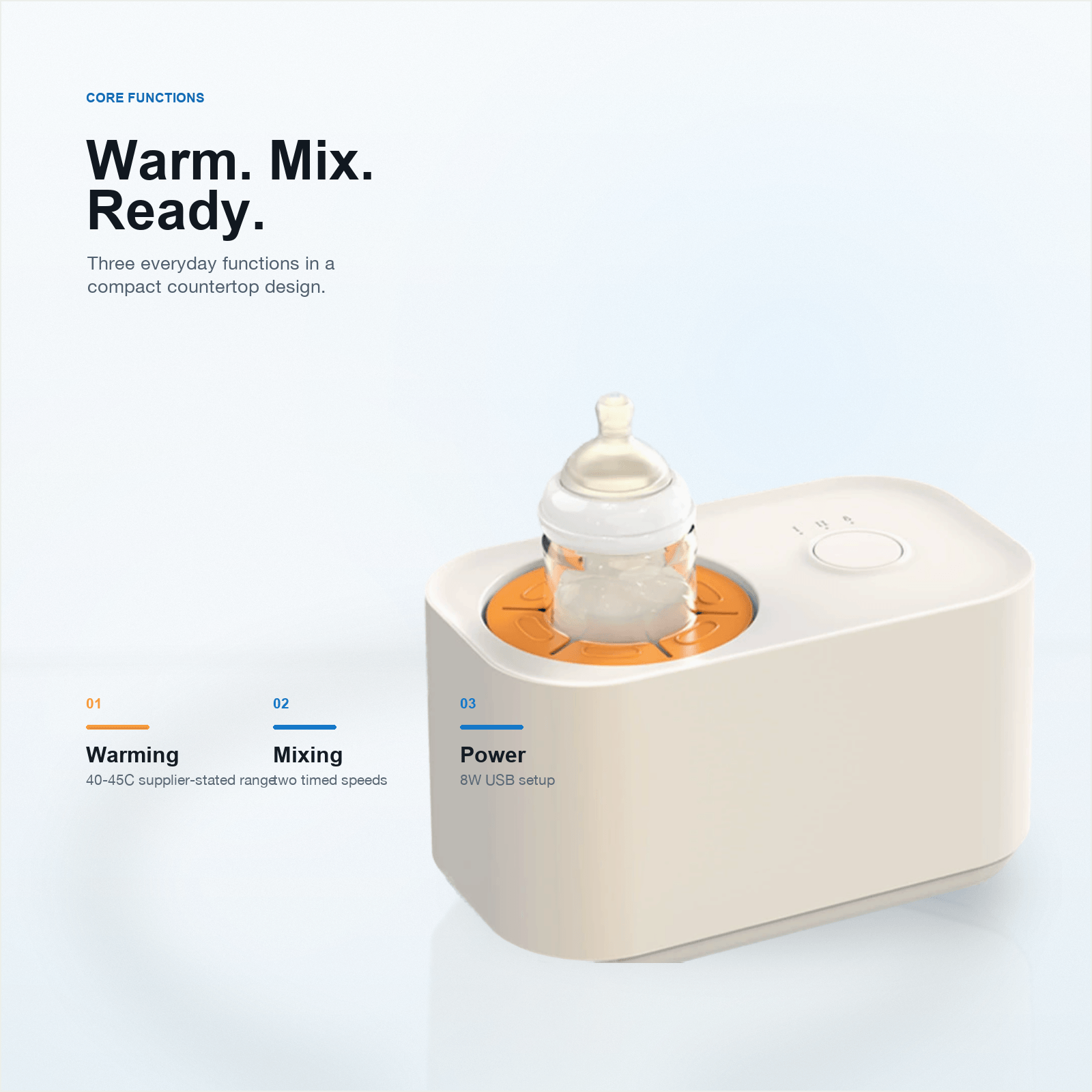 2-in-1 Milk Shaker & Warmer - MS001 image 2